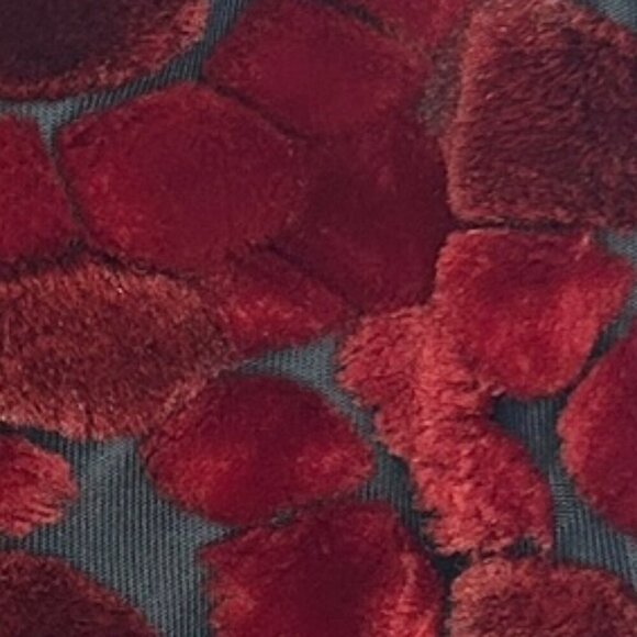 Joseph Ribkoff Trends Vest • Sz 10 M Faux-Fur Patchwork Red Black Funky 90s Edgy - Picture 5 of 6